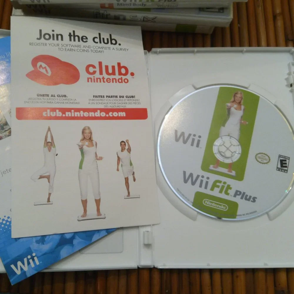 Nintendo Wii Fit Plus Fitness Game with Manual